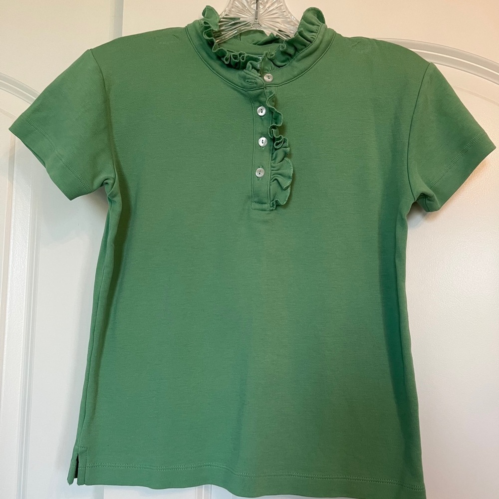 Bella Bliss Children’s Kelly green dress top size 12.